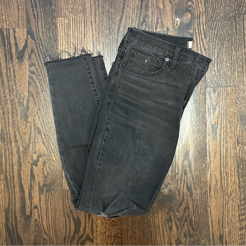 Madewell Black Distressed Jeans